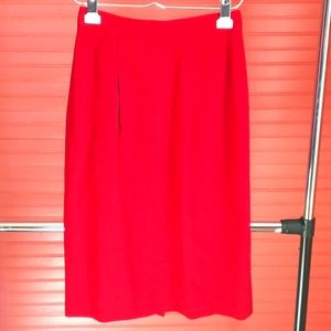 Women's 4 Brooks Brothers Red Pencil Skirt